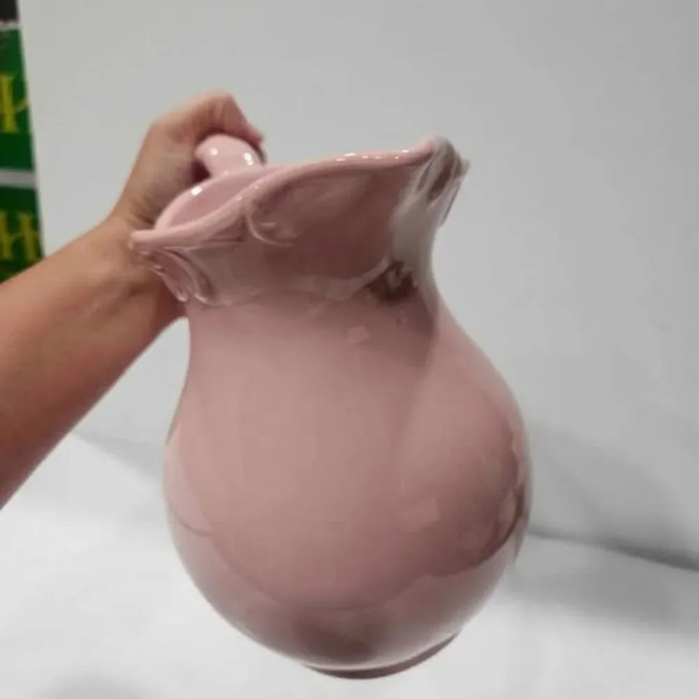 Frutugoso Portugal pink ceramic pitcher